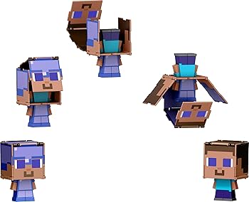 Amazon.co.jp: Mattel マインクラフト フリッピンフィギュア 2